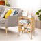 Costway Set of 2 Bamboo Nightstand Stackable Sofa Table Bedside Table with Storage Shelf